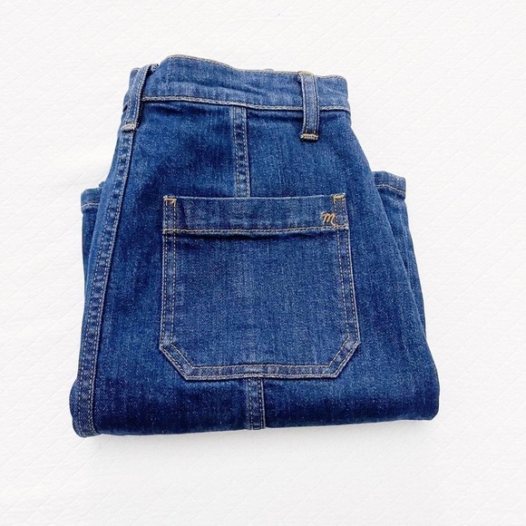 Madewell Dark Wash Denim Jean Button Down Skirt SZ25 - Picture 7 of 7